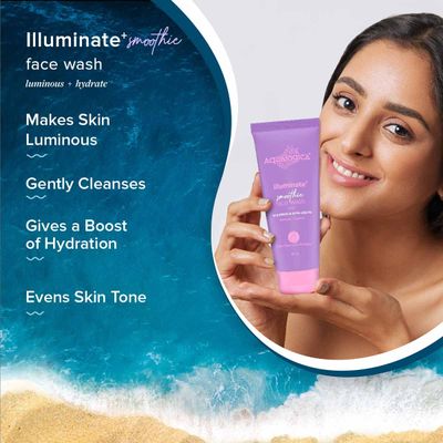 Aqualogica Illuminate+ Smoothie Face Wash with Wild Berries & Alpha Arbutin 100ml_img_7