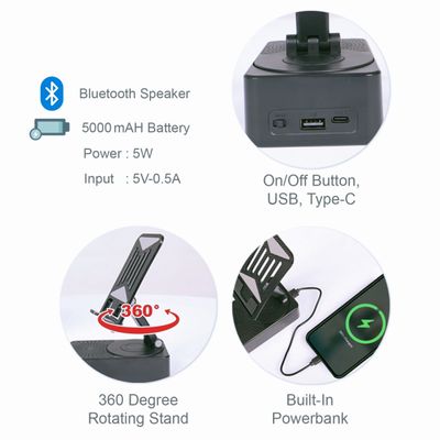 3in1 Phone Holder, Powerbank, Bluetooth Speaker_img_1