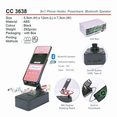 3in1 Phone Holder, Powerbank, Bluetooth Speaker_img_3