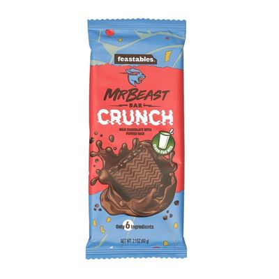 Feastables MrBeast Crunch Chocolate Bar 60gm_img_1