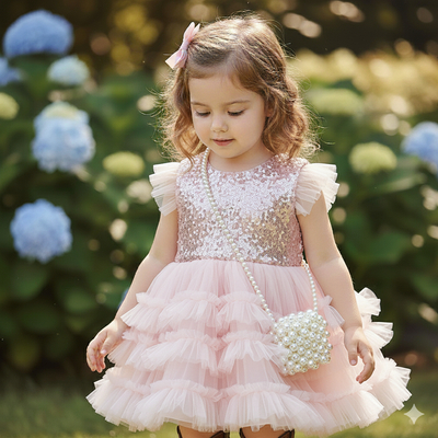 Kids Pearl Beaded Coin Purse – Cute Mini Crossbody Bag_img_2