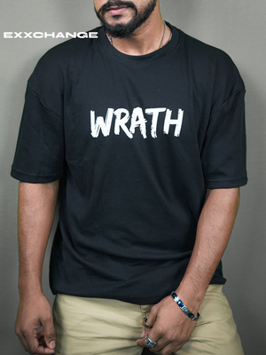 WRATH //unisex //Black Oversized t-shirt_img_0