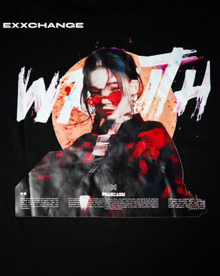 WRATH //unisex //Black Oversized t-shirt_img_2