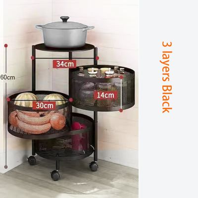5 Layer Round Shape Kitchen Rack_img_5