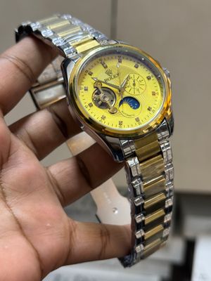 ROLEX OPEN HEART AUTOMATIC CHAIN GOLDEN DIAL_img_0
