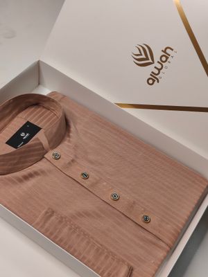 Ajwah Rosé Stripes Panjabi -A1P007_img_1