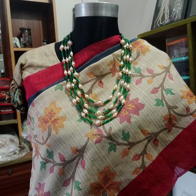 Pearl and original stone combination necklace_img_2