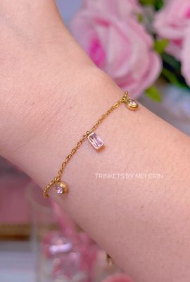 Pink stone bracelet_img_1
