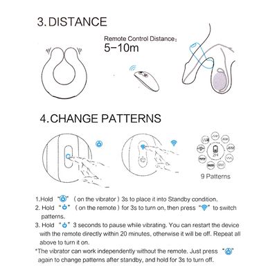 Clitoris Stimulator Massager Vibrator Ring Vibrator Couple Vibrator Penis Clitoral Stimulation 9 Speeds Sex Toys for Adult_img_3