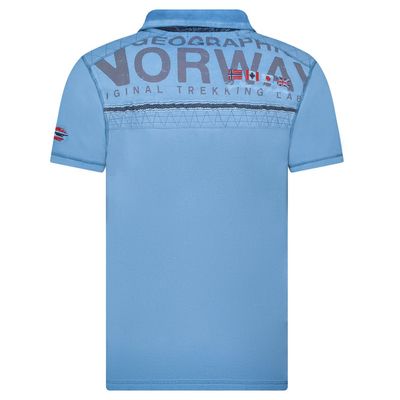 Men - Polo Short Sleeve 100% Cotton Blue_img_1
