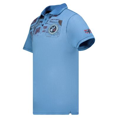 Men - Polo Short Sleeve 100% Cotton Blue_img_2