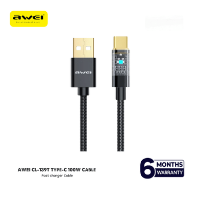 AWEI CL-139T Smart Fast charger Cable Type-C 100W 1M_img_0