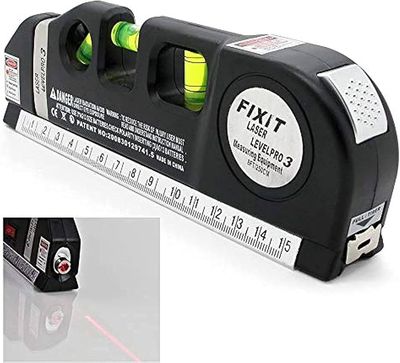 Laser Level Pro 3 Multipurpose 2.5m Measurement Hand tool 4in1 Laser Level Tools_img_1