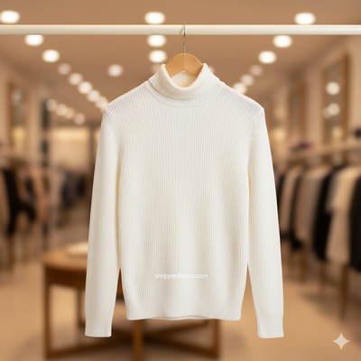 Classic White Turtleneck Sweater_img_0