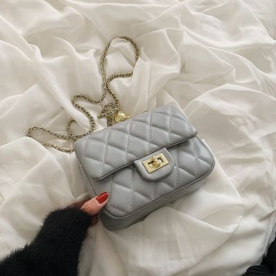 Bag Women's Bag Guangzhou Bag 2025 New Shoulder Bag Underarm Bag Small Chanel Style Rhombic Chain Bag Crossbody Bag_img_1