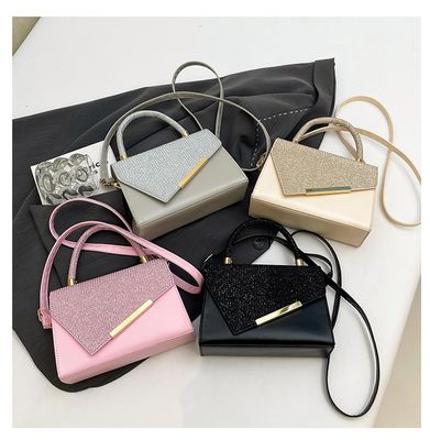 2025 Autumn and Winter New Shoulder Bag Western Style Elegant Bright Diamond Crossbody Bag Niche Design Elegant Small Square Bag for Women_img_0