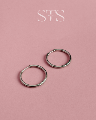 Basic silver hoops [ 2 cm ]_img_0