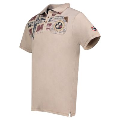 Men - Polo Short Sleeve 100% Cotton Beige_img_2