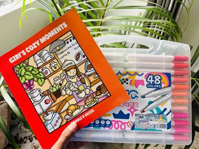 48 Acrylic Brush Pen + One Book (Combo)_img_0