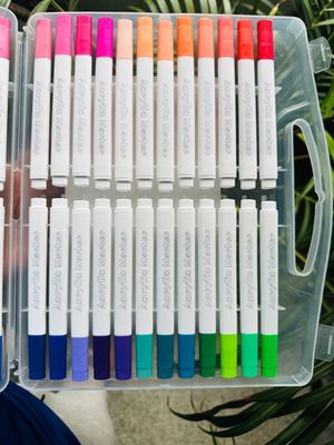 48 Acrylic Brush Pen + One Book (Combo)_img_3