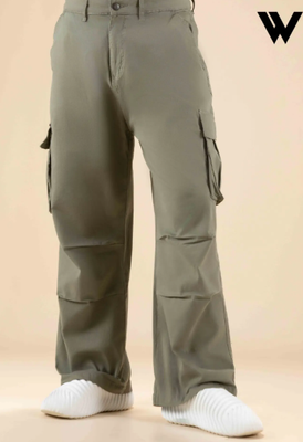 Olive Baggy wide Leg Pant_img_0
