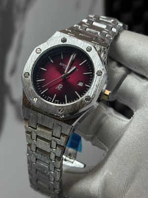 AP NON CHRONO SILVER CHAIN WINE RED DIAL AA_img_0