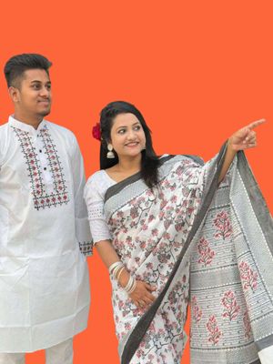 Sharee Panjabi Couple Dress_img_4