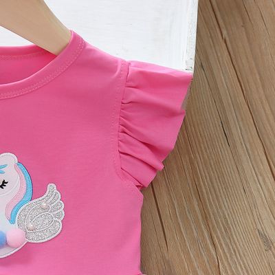 Imported 🦄 Baby Girls’ Summer Unicorn Princess Dress – Cotton Mesh Fairy Style_img_7