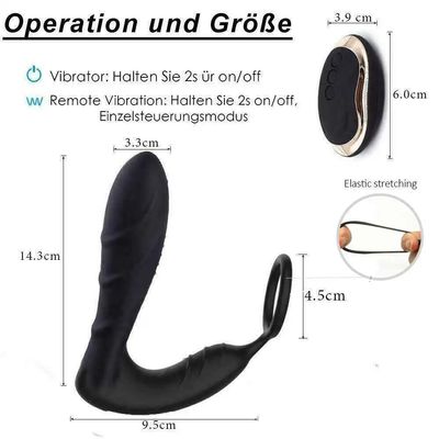 10-Speed Remote Prostate Massager – Wireless Anal Plug for Men, Silicone Butt Stimulator & Adult Toy with Powerful Vibration 18+_img_4