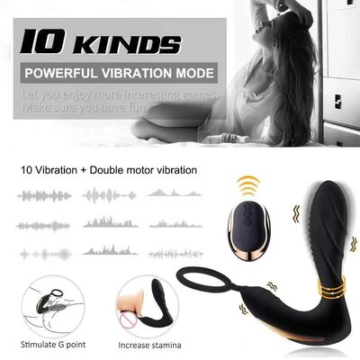 10-Speed Remote Prostate Massager – Wireless Anal Plug for Men, Silicone Butt Stimulator & Adult Toy with Powerful Vibration 18+_img_5