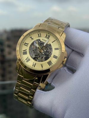 FOSSIL AUTO CHAIN GOLDEN CLIP LOCK_img_0