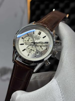 TAG THREE CHRONO BROWN BELT WHITE DIAL_img_0