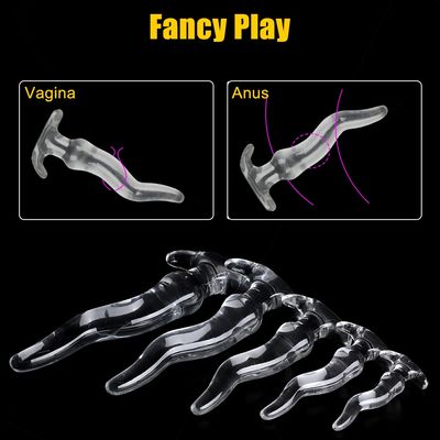 Huge Long Anal Plug 5 Size Prostate Massager Crystal Soft TPE Anus Dilator Vagina Stimulator Sex Toys For Women Men Gay_img_2