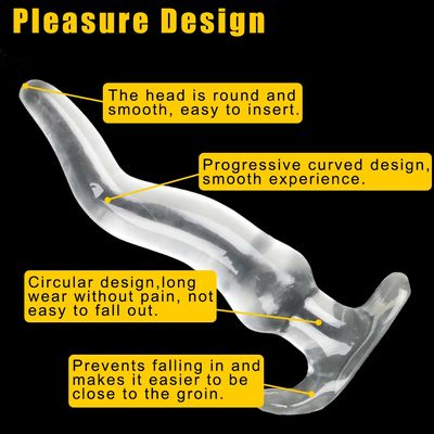 Huge Long Anal Plug 5 Size Prostate Massager Crystal Soft TPE Anus Dilator Vagina Stimulator Sex Toys For Women Men Gay_img_5