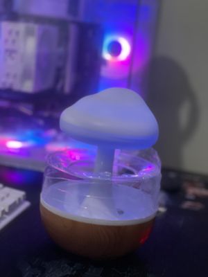 Rain Cloud Night Light Humidifier with Raining Water Drop Sound Oil Diffuser for Bedroom_img_4