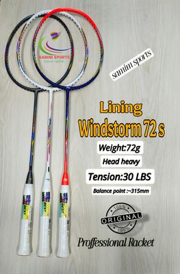 Li-Ning Windstorm 72S Badminton Racket | Ultra-Light & Head Heavy Power Racket_img_0