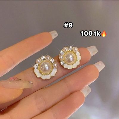 White Ear Ring-NS4411_img_9