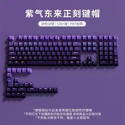 Purple Gradient Top Shine Through PBT Keycaps_img_0
