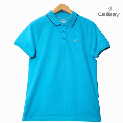 Crocodile Solid Sky Blue Color Polo T-Shirt_img_0
