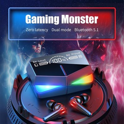 Original M28 TWS Bluetooth 5.1 Gaming Headset Dual Mode Wireless Earphones Sports Stereo Sound Low Latency LED Digital Display Smart Touch Earphone_img_7