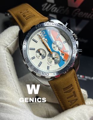 Tag Anniversary Belt Brown White Dial_img_0
