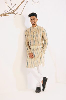 Rawayi Men's Printed Straight Cotton Classic Panjabi(PJB-009)_img_0