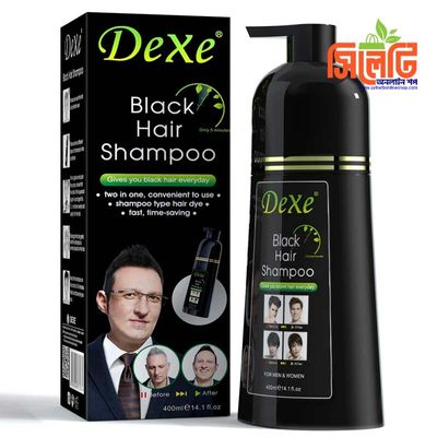 Dexe Black Hair Color Pump Dye Shampoo 200 ml. U K_img_3