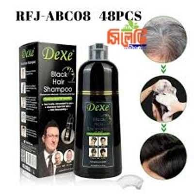 Dexe Black Hair Color Pump Dye Shampoo 200 ml. U K_img_4