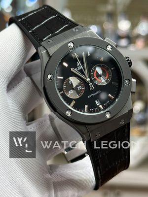 HUBLOT CHRONOGRAPH TRANSPARENT BACKSHELL BLACK_img_2