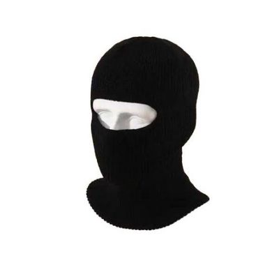Single Hole Black Unisex Skimask_img_0