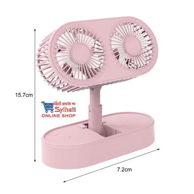Double Motor Folding Table Top Fan_img_1