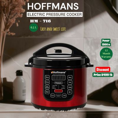 Hoffmans Electric Pressure Cooker 6.5L – ১২০০ ওয়াট | ১৪-ইন-১ মাল্টি-ফাংশন কুকার_img_1