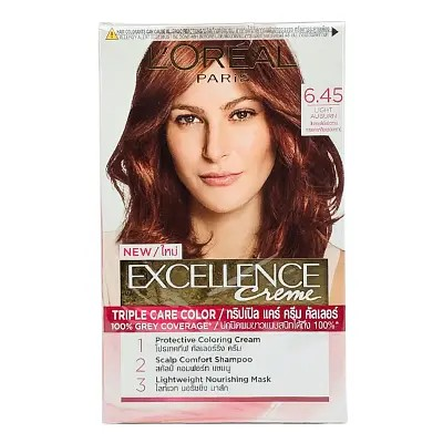 Loreal Excellence Crème Hair Color 6.45 Light Auburn_img_0