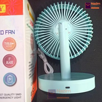 YG-717 Rechargeable Lithium Battery Strong Wind Portable Desk Table Fan_img_2